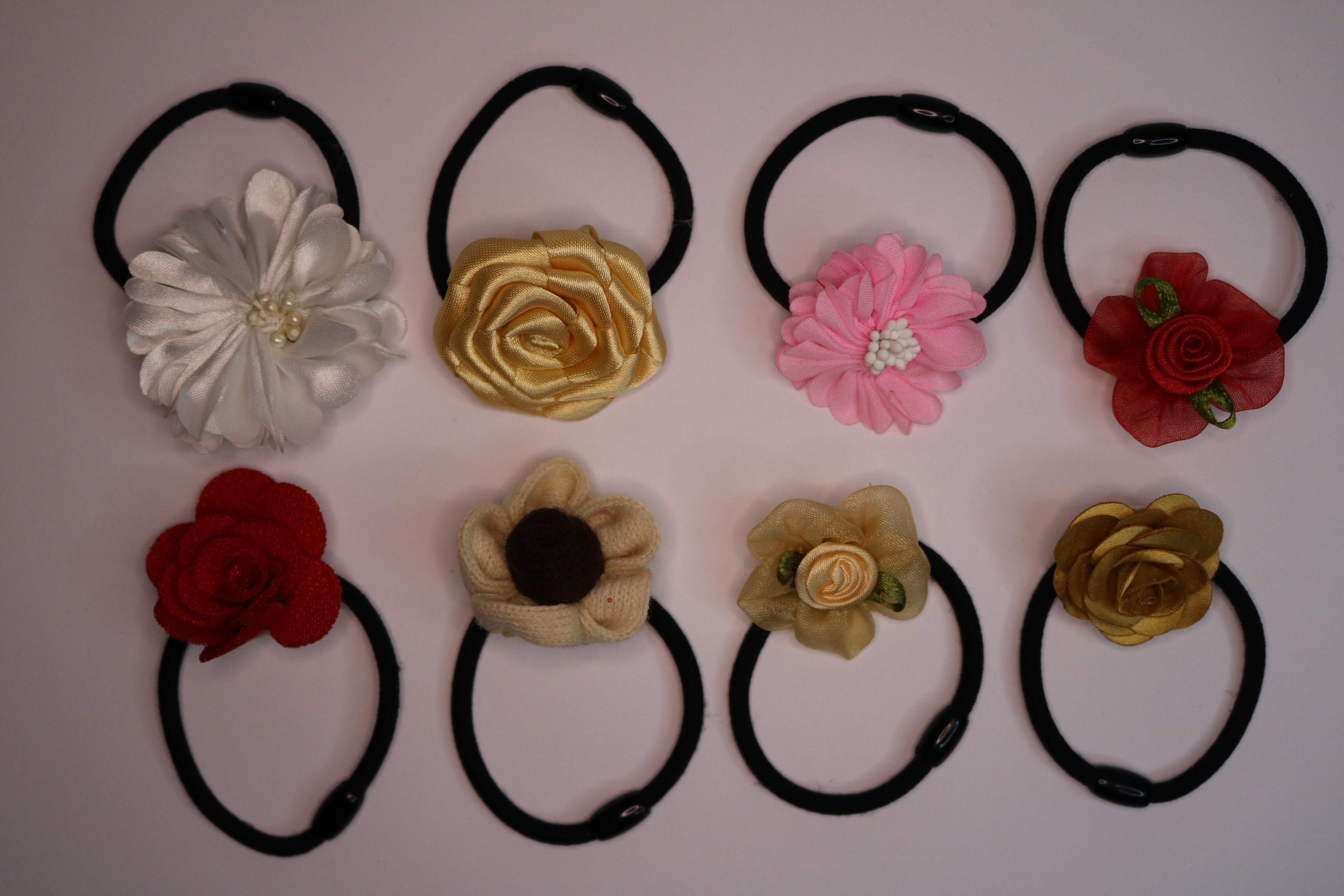Flower Hair Ties Collection