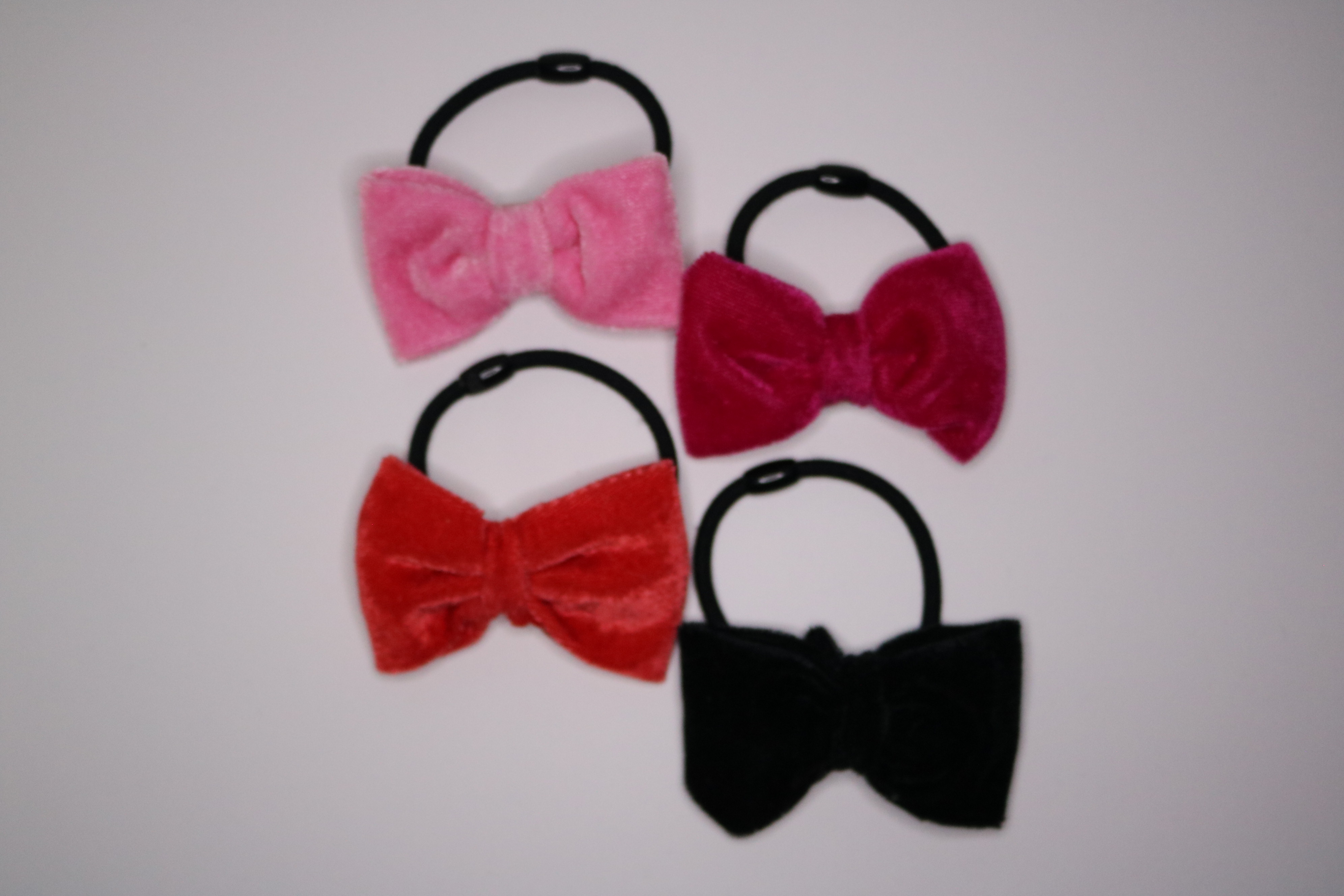Velvet Bow Hair Ties Set